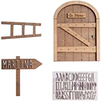 Los mejores  - VINTIUN Puerta Ratoncito Pérez con Escalera y Cartel para Personalizar con el Nombre que tú Elijas.